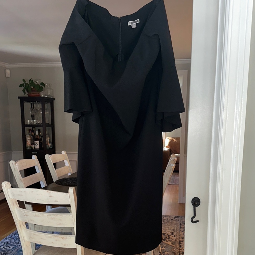 Chelsea28 Black Midi Dress